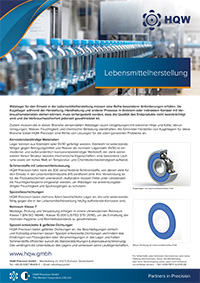 Thumbnail Waelzlager Lebensmittelherstellung